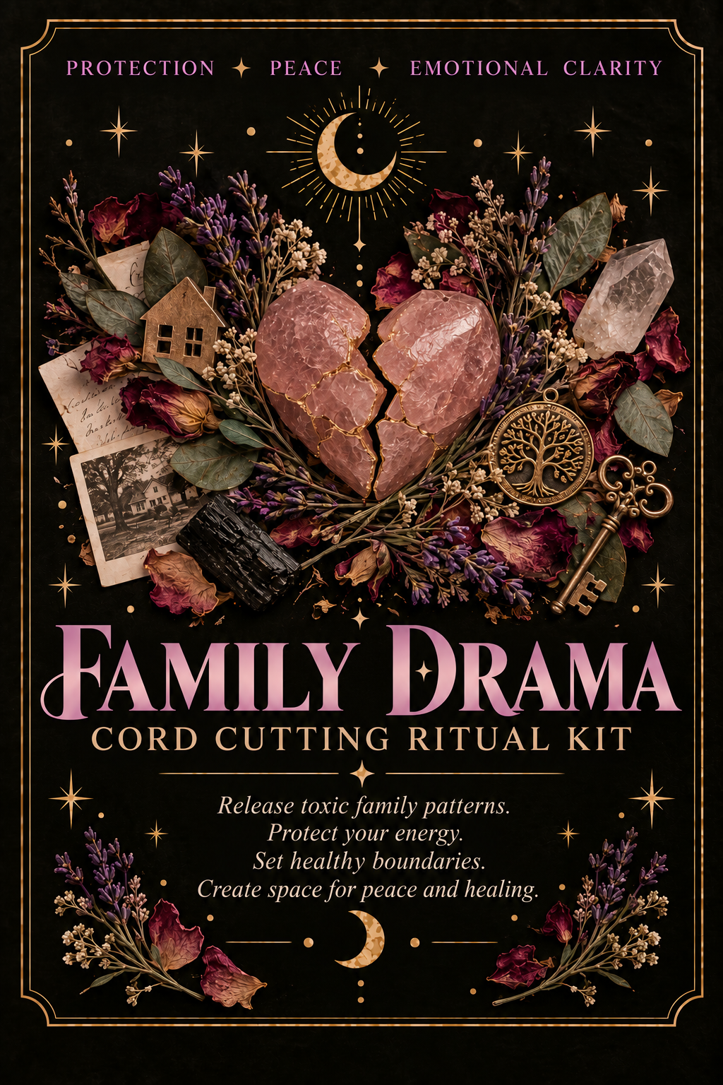 FAMILY DRAMA — Cord Cutting Ritual Kit